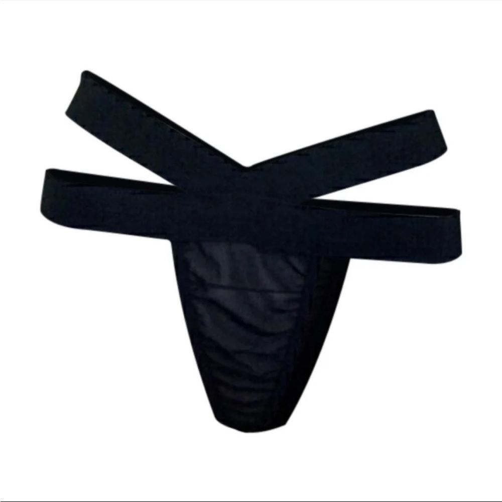 Panties Sheer Mesh Strappy Elastic Stretchy Lingerie Underwear XS - Picture 4 of 5